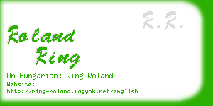 roland ring business card